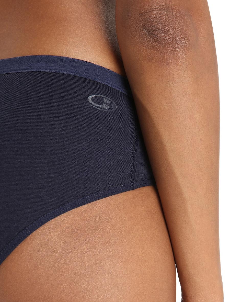 Bielizny Icebreaker Merino Siren Hipkini Briefs Damskie Granatowe | PL 1220KORI